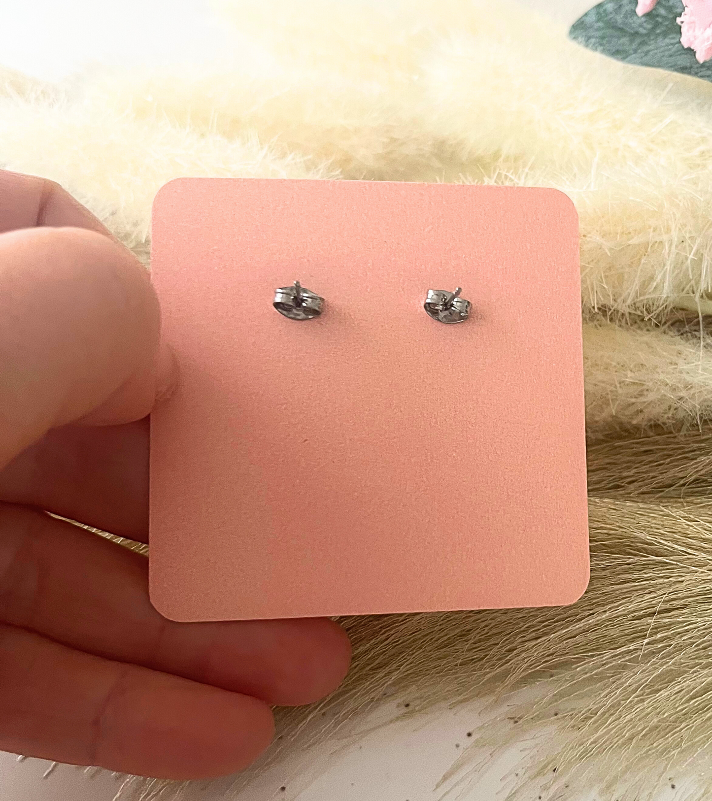 Pawfect Puppy Pair Acrylic & Stainless Steel Post & Stud Earring