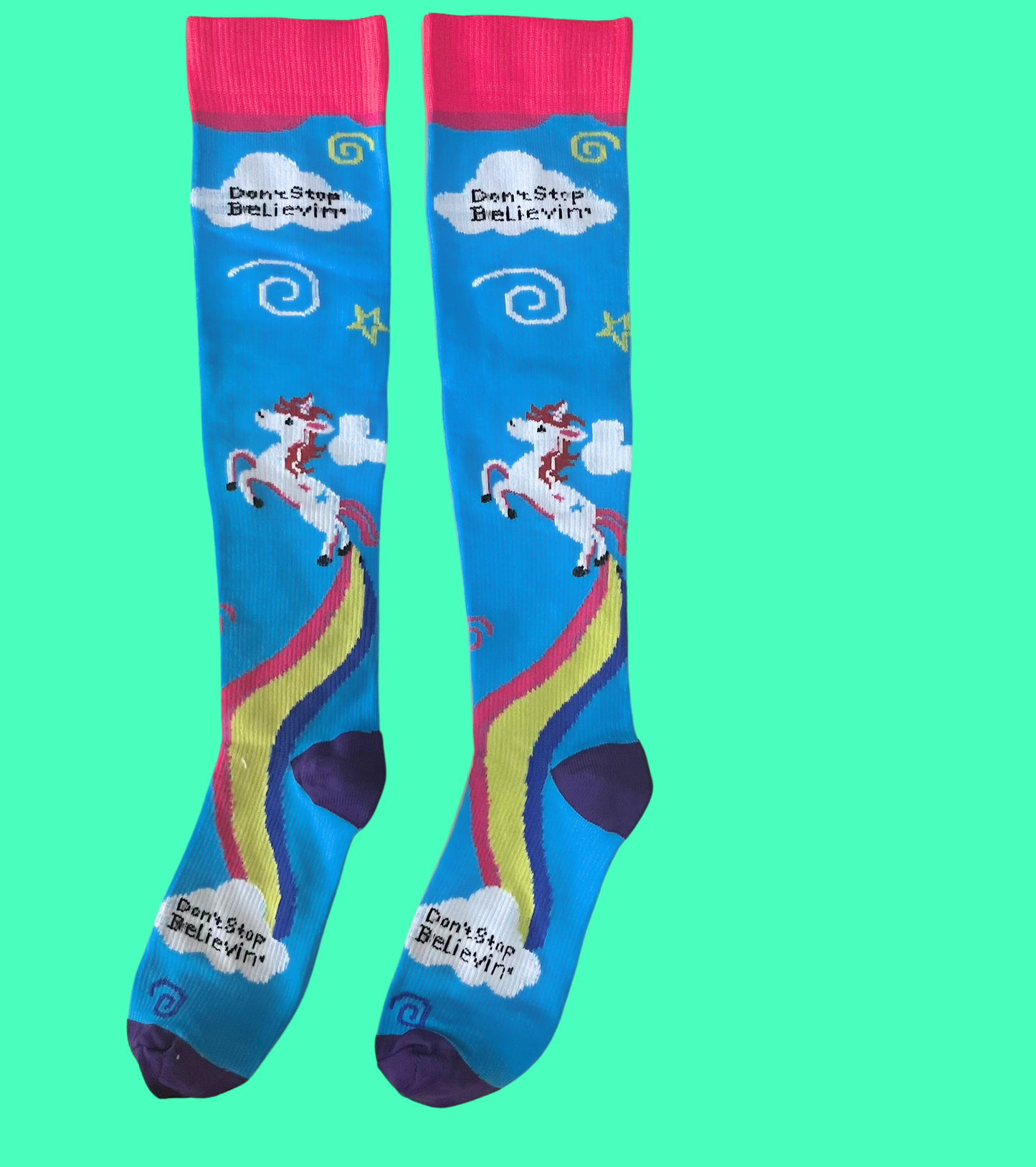 Don't Stop Believing Compression Socks