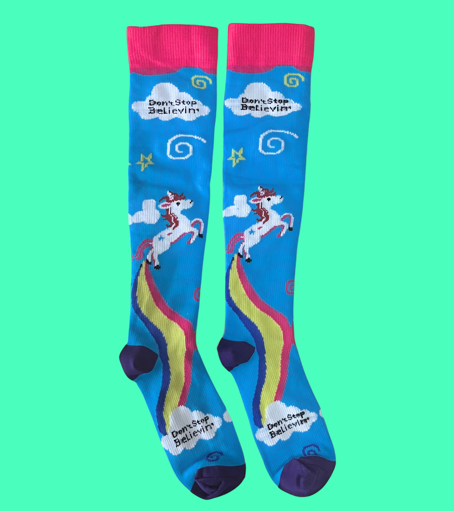 Don't Stop Believing Compression Socks