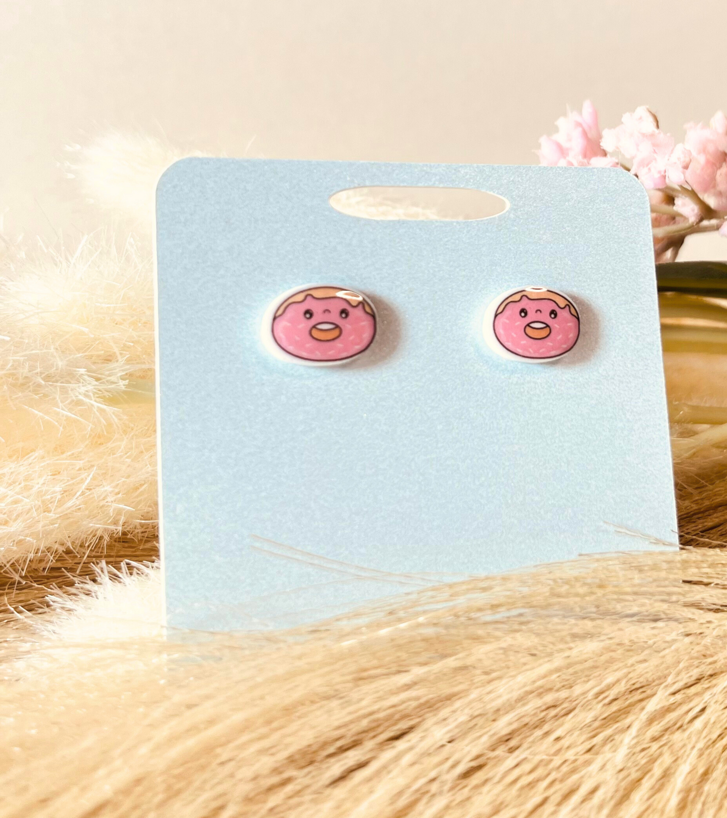 Donuts Acrylic & Stainless Steel Post & Stud Earring