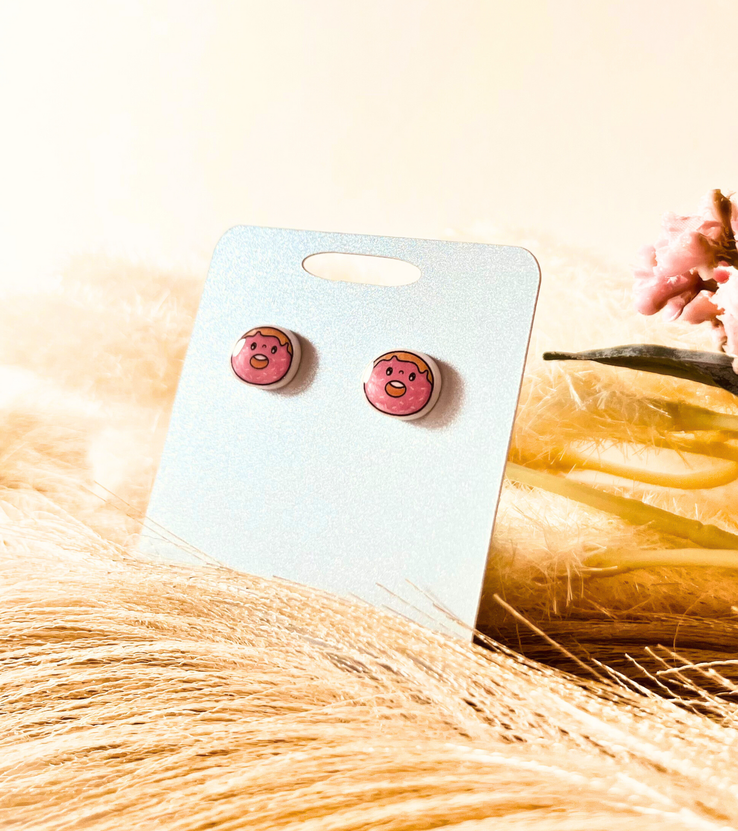Donuts Acrylic & Stainless Steel Post & Stud Earring