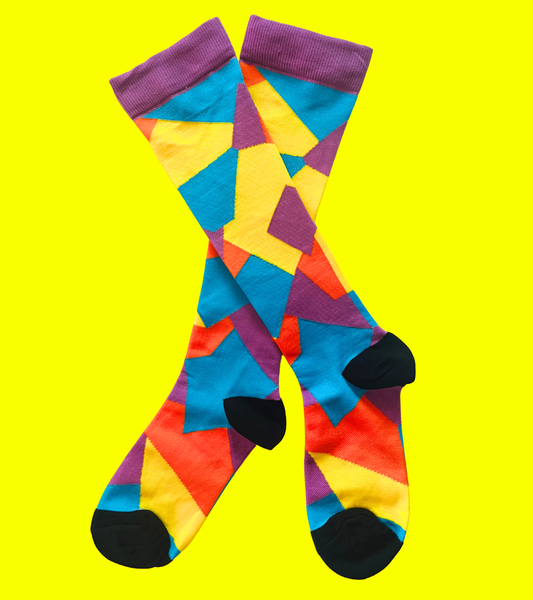 Abstract Compression Socks