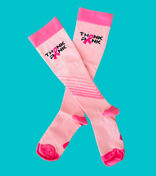 Think Pink Compression Socks